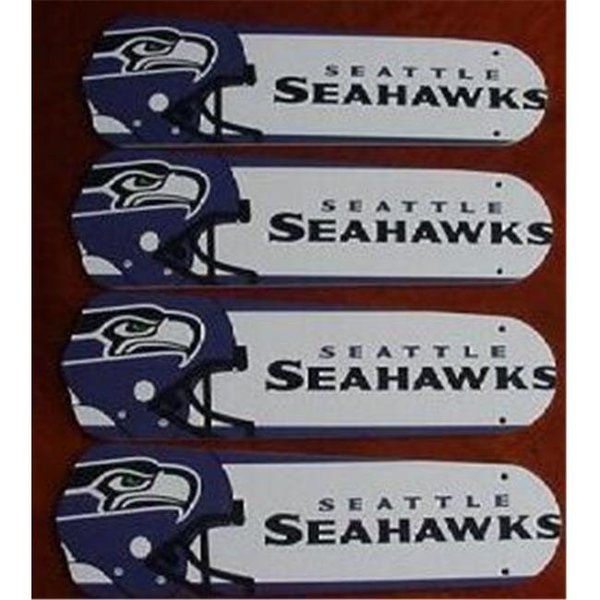 Ceiling Fan Designers Ceiling Fan Designers 42SET-NFL-SEA NFL Seattle Seahawks Football 42 In. Ceiling Fan Blades OnlY 42SET-NFL-SEA